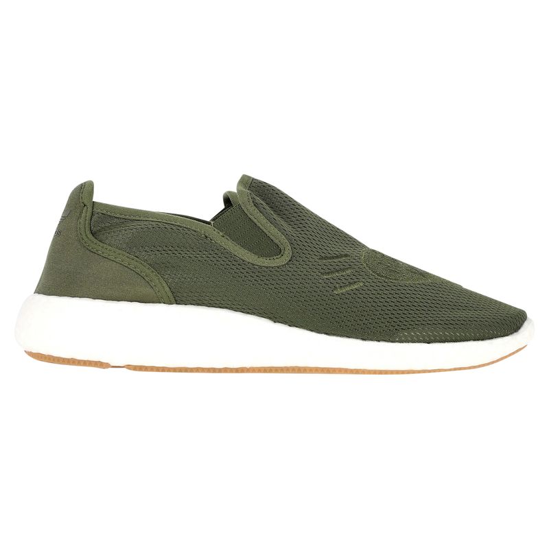 Adidas Originals Human Made Pure Logo-Appliqud Mesh Slip-On Sneakers In Green